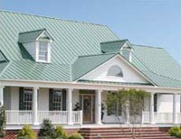 Advantage-Lok Standing Seam Metal Roof in Evergreen